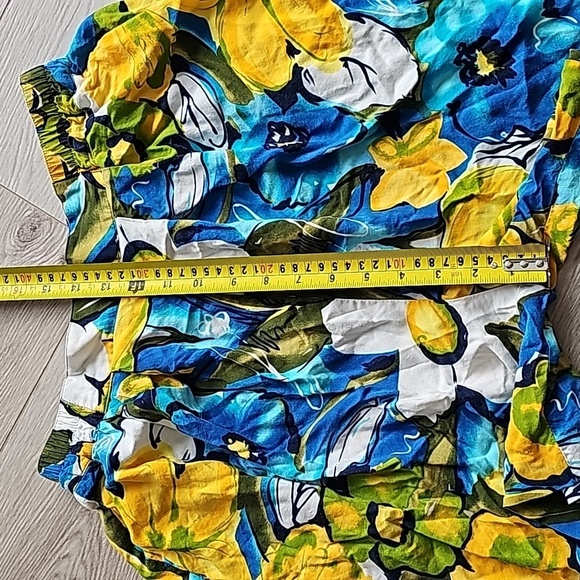 Cleo Hawaiian Tropical Mom Shorts, Med - Picture 5 of 9